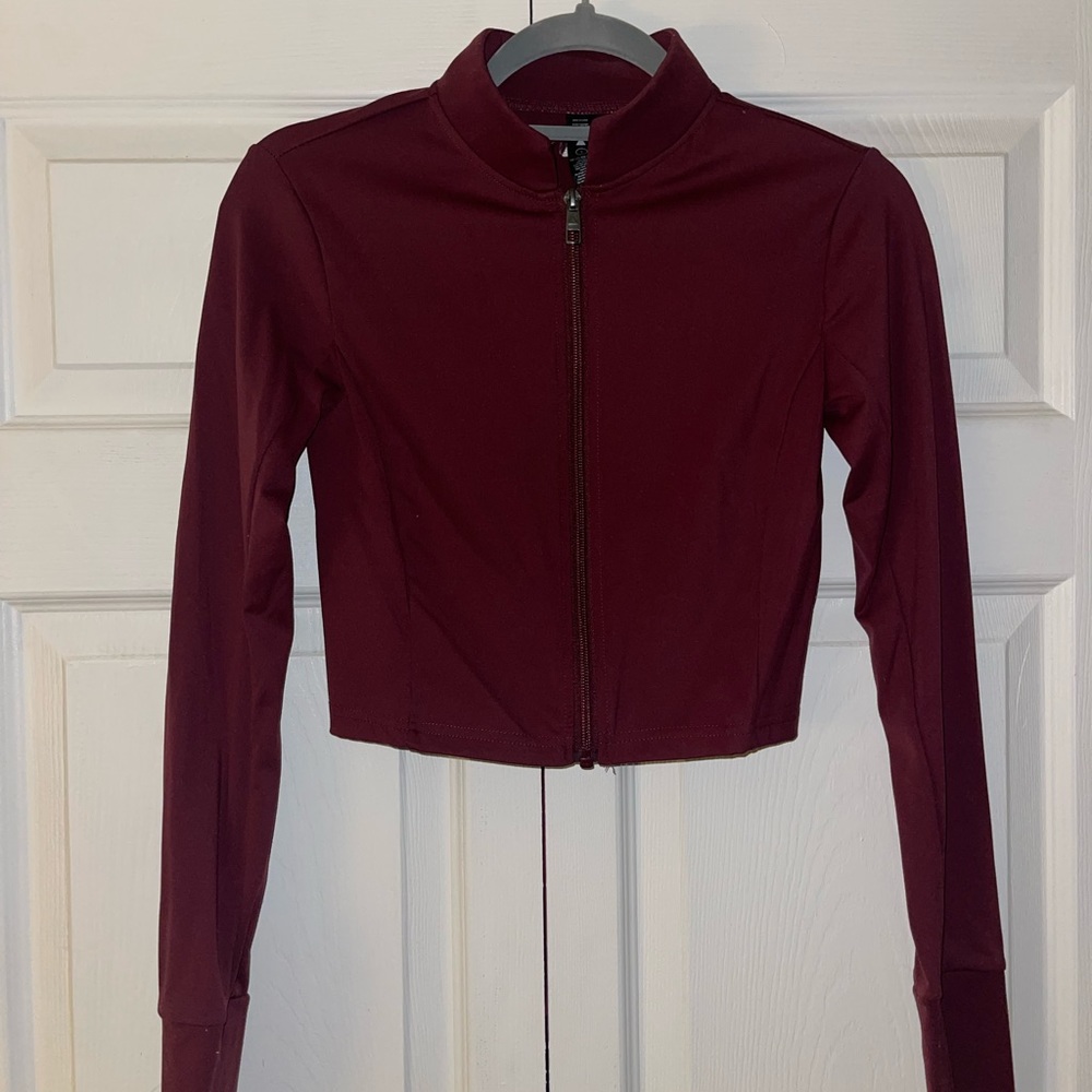 Cropped zip up jacket - Picture 2 of 7